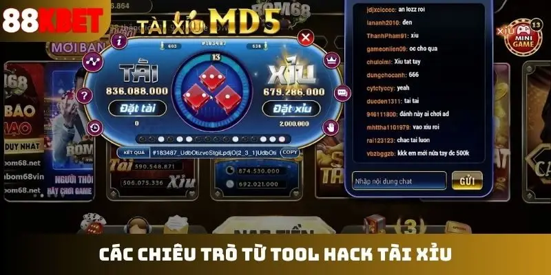 Các chiêu trò từ tool hack tài xỉu