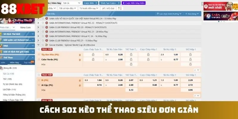 Cách soi kèo thể thao siêu đơn giản
