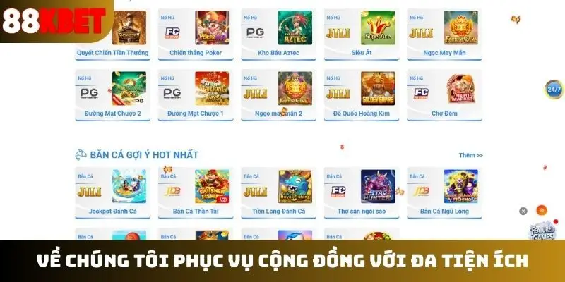 Về chúng tôi phục vụ cộng đồng với đa tiện ích